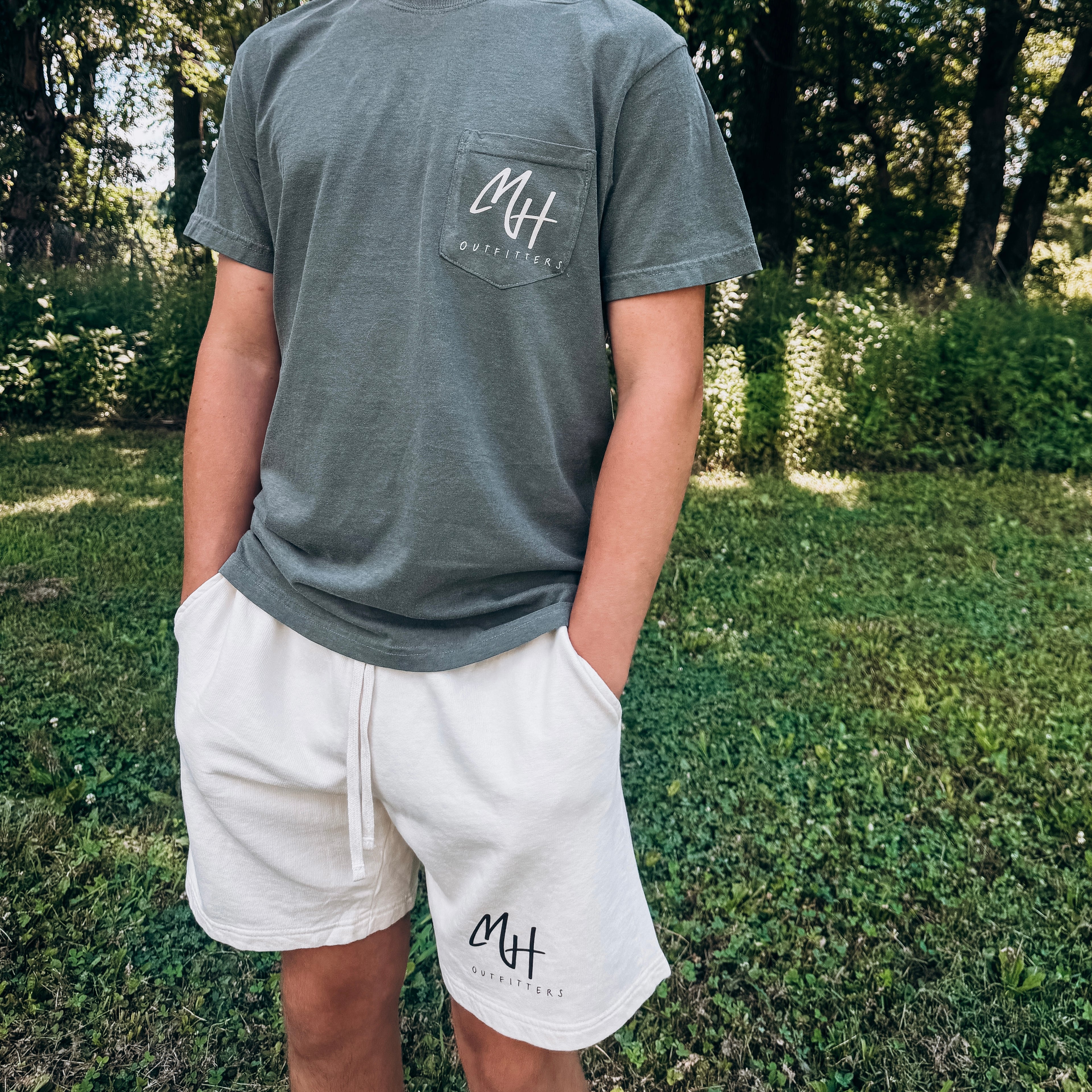 Washed Up Local Blue Spruce Jon Boat Pocket Tee