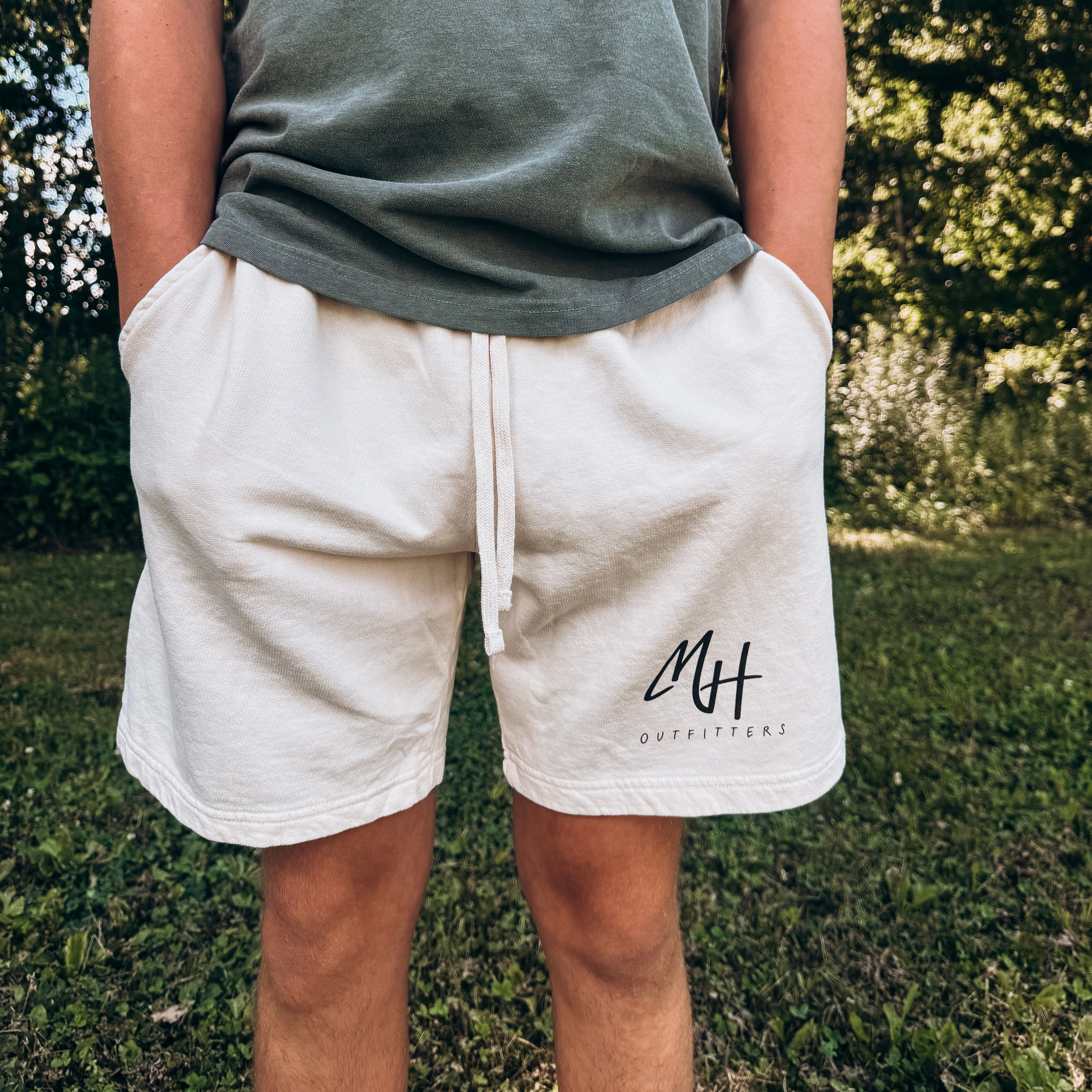 Creekside Lounge Ivory Shorts