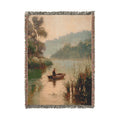 The Lone Fisherman Blanket